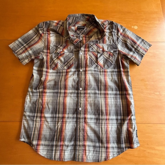 Prana men’s Ostend button front short sleeve shirt - Picture 1 of 9